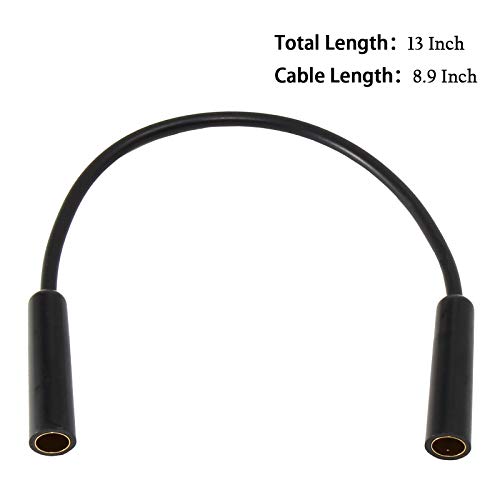 Anina Car Radio Antenna Splitter Cable 2 in 1 Out, Universal Car Stereo Car Radio Antenna Adapter Female to Female Universal Aerial Connector Radio Antenna Extension Cable