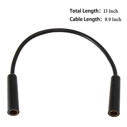 Anina Car Radio Antenna Splitter Cable 2 in 1 Out, Universal Car Stereo Car Radio Antenna Adapter Female to Female Universal Aerial Connector Radio Antenna Extension Cable