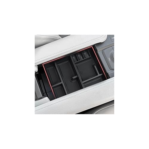 Autorder 2PCS Center Console Organizer for 2024 2025 Toyota Grand Highlander LE/XLE/Limited/Platinum/Nightshade Hybrid Accessories Armrest Storage Box Secondary Insert Tray - size: 2024-2025 Toyota Grand Highlander 2PCS