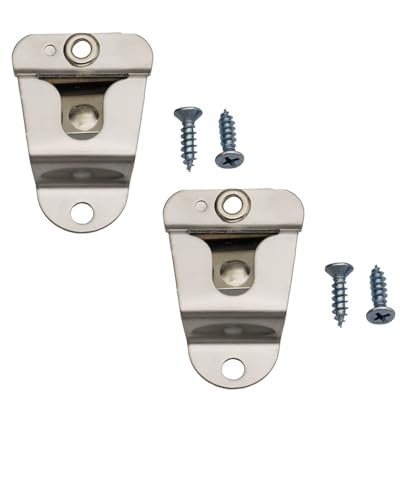 Microphone Holders Mic CB Mic Hanger Clip Microphone Clip Hook with Screws Compatible with Motorola Radio HLN9073B CDM1250 CDM750 GM300 M1225 GM3688 GTX800 Kenwood TK768G TK868G TM471A (2 Pack)