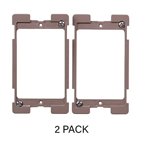 Legrand OnQ AC1010012PK Legrand-On-Q (2 Pack) Low Voltage Bracket, 1 Gang (Pack of 2), Gray - size: 1 Gang (Pack of 2)