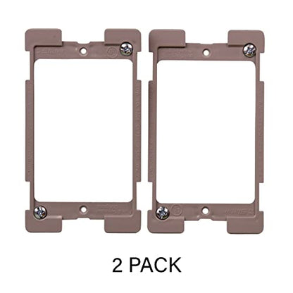 Legrand OnQ AC1010012PK Legrand-On-Q (2 Pack) Low Voltage Bracket, 1 Gang (Pack of 2), Gray - size: 1 Gang (Pack of 2)