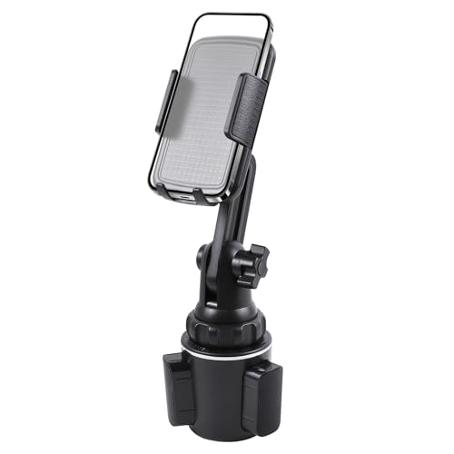 wuyaoyao Car Cup Phone Holder, Long Neck Cup Phone Cradle Holder for Cars, 360° Rotatable & Adjustable, No Shaking Gooseneck Phones Mount for All Smartphones, Universal Car Accessories