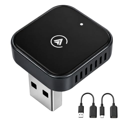 Wireless CarPlay Adapter, 2026 Upgraded Wired to Wireless CarPlay - color: Gunmetal