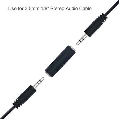3.5mm 1/8" Female to Female Stereo Audio Adapter, 3.5mm Audio Interfaces Connector Jack Adapter (3)