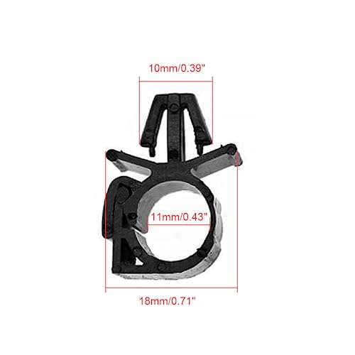 15 Pack Car Wire Loom Routing Clips OD 1/2" Push Mount Car Wire Loom Clips Fuel Line Retainer Bracket for GM Ford Jeep Boat Trailer UTV Lawn Mower Wrangler Sedan UTV Engine Fuel Hose Pipe Cable