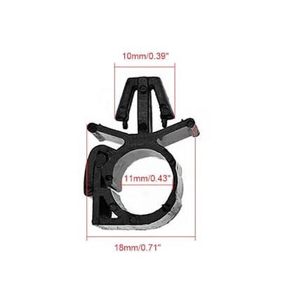 15 Pack Car Wire Loom Routing Clips OD 1/2" Push Mount Car Wire Loom Clips Fuel Line Retainer Bracket for GM Ford Jeep Boat Trailer UTV Lawn Mower Wrangler Sedan UTV Engine Fuel Hose Pipe Cable