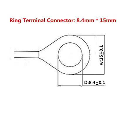 Cigarette Lighter Socket to Ring Terminal Cable - 4FT Car Female Cigarette Lighter Plug to Ring Terminal Harness 2 Pin Quick Connect Disconnect 12v 24v Ring Eyelet Terminals Assembly 15A Fuse (4FT) - size: 4FT