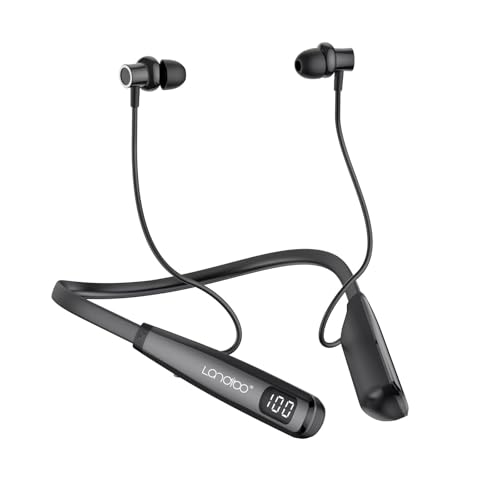 LANDIBO Wireless Waterproof Sports Earphones with 100 Hours of Playback time, Bluetooth Earphones with Microphone, in Ear Noise Reduction, Used for Gym Running and Exercise (Y10)