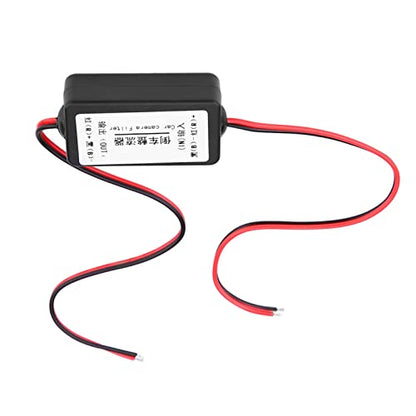 Generic 12V DC Car Rearview Camera Power Relay Capacitor Filter Rectifier for Solving Screen Jitter Black Screen Issue Fits German Cars
