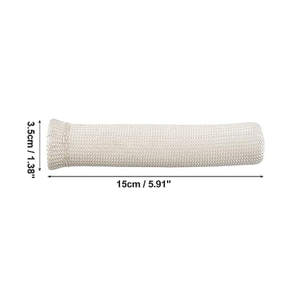 X AUTOHAUX 8 Pcs High Heat Shield Engine Spark Plug Wire Boots Protector Sleeve Cover with 16 Pcs Stainless Steel Wire Cable Ties Set for Car White - color: White
