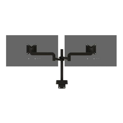 Vari 180° Dual Monitor Arm, Adjustable Desk Mount for Two Monitors, Black - size: 180° Dual-Monitor Arm