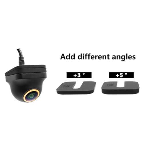Backup/Front View Camera,IP69K Waterproof Great Night Vision HD and Super Wide Angle Metal OEM Style Reverse Rear View Backup Camera for Cars Pickup Trucks SUVs RVs Vans (Black)