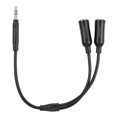 INSIGNIA Premium Audio Cables & Components – High-Fidelity Sound, Durable Materials, Compatible with Home Theater, Studio & Hi-Fi Systems (3.5mm Dual Headphone Spiltter, One Size) - color: 3.5mm Dual Headphone Spiltter, size: One Size