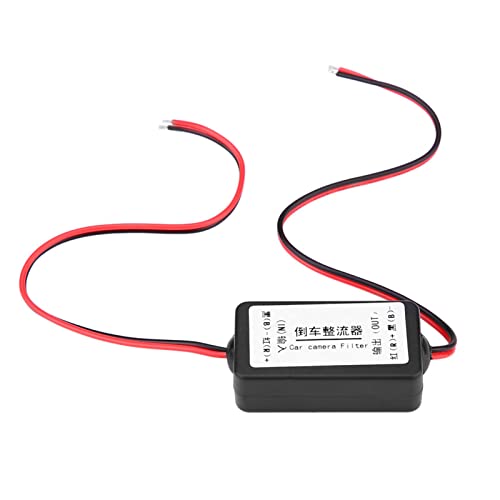 Car Rear View Rectifier for Germany US Car Series, 12V DC Power Relay Capacitor Filter Connector for Backup Camera Rectifier Auto Car Rearview Modification Replacement Part