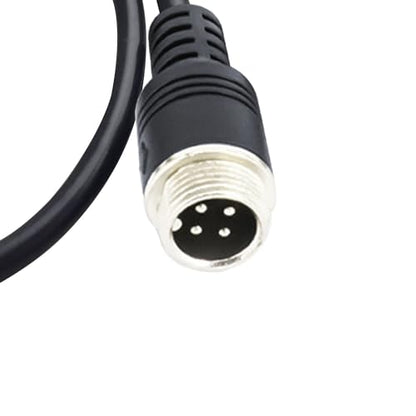 4 Pin Aviation to RCA Adapter Cable M12 Adapter 4-Pin to AV DC Connector Wire RCA to 4-PIN Monitor/Camera Adapter Video Extension Cable for Car Backup Camera (4 pin Male to RCA+dc Famale) - size: 4 pin Male to rca+dc Famale