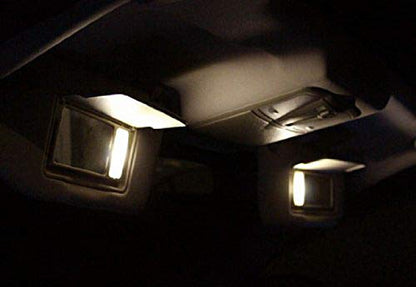 iJDMTOY 3-SMD 29mm 6614F Replacement Bulbs Compatible With Car Sun Visor Vanity Mirror Lights, Warm White - color: Warm White