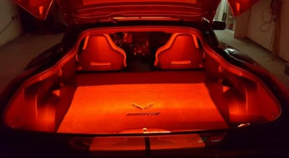 ICBEAMER 12" Red 18 SMDs 2835 LED Strip Light Universal Fit Car Trunk Cargo Area or Interior Illumination - color: Red
