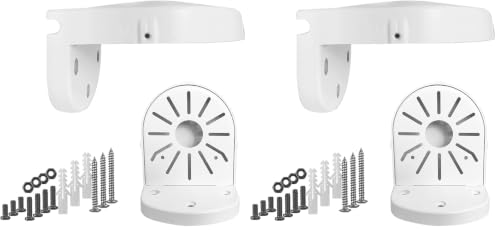 WiTi Universal Wall Mount Bracket for Dome Security Camera,Deep Base Junction Box Cable Management Mounting Case, Outdoor Indoor CCTV IP Surveillance Cameras Holder (Pack of 2) - size: L (Pack of 2)