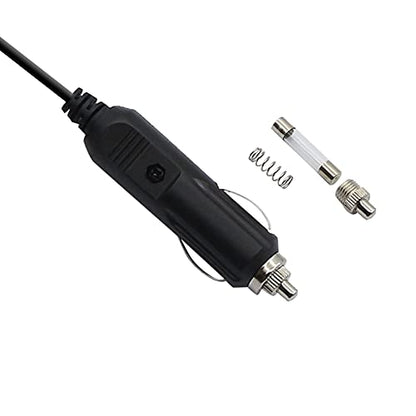 QIANRENON 12V-24V 2A DC 3.5mm x 1.35mm Car Charger Cable Cigarette Lighter to 90 Degree DC Car Charger Auto Power Supply Cable,2m(6.6ft)