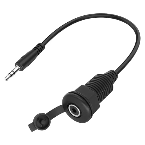 XMSJSIY 3.5mm TRS Panel Mount Stereo Audio Cable 3.5mm 1/8" TRS Male Plug