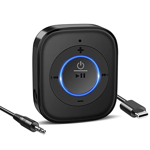 Golvery Bluetooth 5.4 Receiver, HiFi Wireless Audio Adapter for Car/Speaker - style: Stereo J207 with Mic & Volume Control