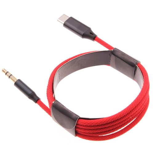 Aux Cable USB C to 3.5mm Audio Cord Compatible with Samsung Galaxy S24/S23/S22 Ultra, Car Stereo Aux-in Adapter Speaker Jack Wire Braided Type-C
