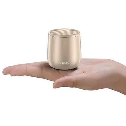 INSMY Small Bluetooth Speaker, Waterproof Mini Portable Wireless Speakers - color: Gold