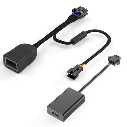 DashCam Power Adapter for Hyundai, Kia & Genesis with 12-Pin Lane Keeping Assist Port (Model B)– Hidden Cable Kit for GPS Radar Mirror Camera, Plug & Play,Connector Located on the Front of the Module - style: 12-Pin connector is located on the front