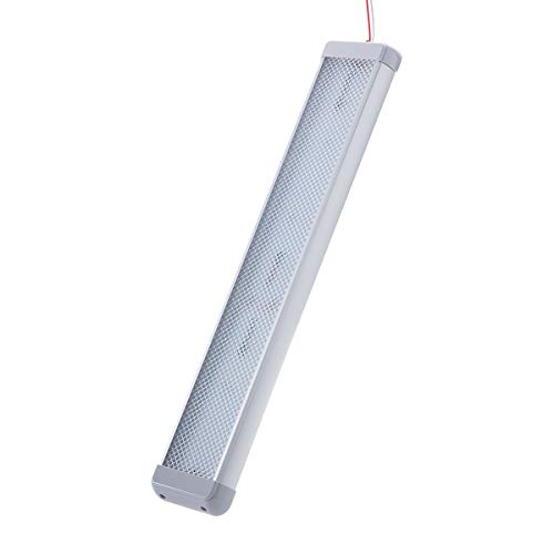 Raycharm RV Enclosed Trailer Interior LED Scene Light, 22.0" x 3.9" Aluminum Housing, 6000K Cool-White Large Spaces Illuminating, High-Output Low Ampere Draw, On/Off Rocker Switch, 12V-24V DC, 1-Pack - size: 22.0" x 3.9"