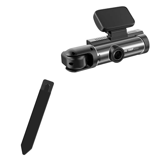 BoxWave Stylus Pouch Compatible with Lagwry Dual Car Dash Cam 2025 (7 in) - Stylus PortaPouch, Pen Stylii Holder Carrier Portable Self-Adhesive - Jet Black