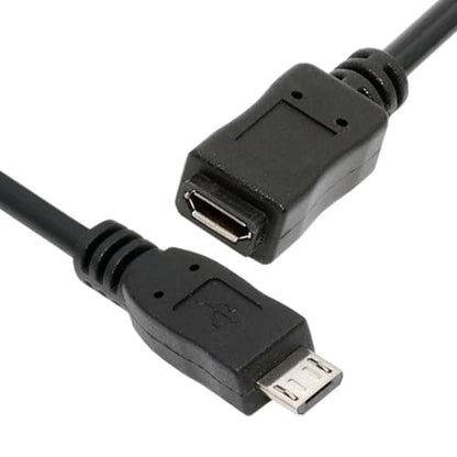 chenyang Micro USB 2.0 Extension Cable,Micro USB 5Pin Male to Female Data Charging Extension Cable for Dash Cam/GPS/Camera 0.65FT/0.2M - size: 0.65FT
