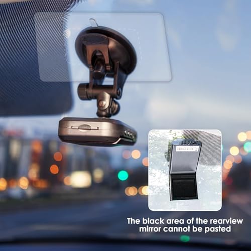 Dashcam Windshield Sticker, Sturdy CAR HUD Screen Sticker Film Easily Prevent Scratching & Falling, Durable and Reusable Windshield Applicator for On Dash Cam (8)