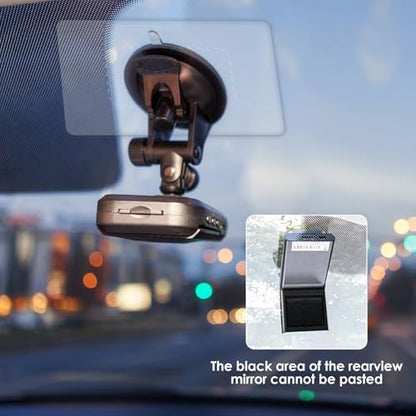 Dashcam Windshield Sticker, Sturdy CAR HUD Screen Sticker Film Easily Prevent Scratching & Falling, Durable and Reusable Windshield Applicator for On Dash Cam (8)