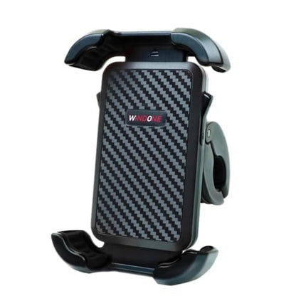 Windone Bike Phone Holder, Motorcycle Phone Mount, Handlebar Phone Mount for Bicycle Scooter, Bike Accessories Compatible with 4.7"~6.7" iPhone, All Smartphones, Black - color: Black