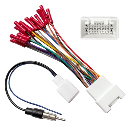 20 Pin Radio Wiring Harness Replacement for Toyota 2000-2006 4Runner Avalon Camry with JBL Amplifier with Antenna Cable, Car Stereo Speaker and Power Cable fit for Double/Single Din Stereo Head Unit - style: 20-Pin, with Antenna Adapter