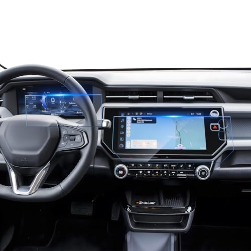 SKTU (2Pcs) 2027 Chevy Bolt Screen Protector for 2027+ Chevrolet Bolt EV (LT/RS) 11.3-Inch Navigation & 11-Inch Instrument Cluster Screen 2027 Chevy Bolt Accessories Screen Protective Film Tempered Glass [9H Hardness, Ultra HD, Anti-Glare&Scratch] - color