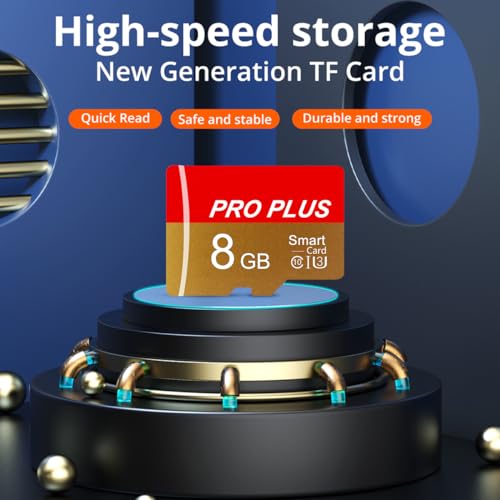 2 Pack TF Card 8GB with Adapter, High Speed Memory Card, UHS-I C10 A1 Memory TF Card for Tablet/Mobile Phone/Camera/Car Audio/Game Console (TF162 Red Gold 8GB) - color: TF162 Red Gold 8GB