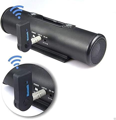 Bluetooth Receiver 5.0 Wireless Audio Receiver, 3.5mm Jack AUX car Audio Wired Headset/Home Stereo System Compatible, can be Connected to Smartphone Tablet Bluetooth, Hands-Free Compatible Microphone
