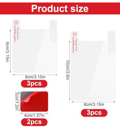 8Pcs Electrostatic Windshield Sticker, PET Electrostatic Film for Car