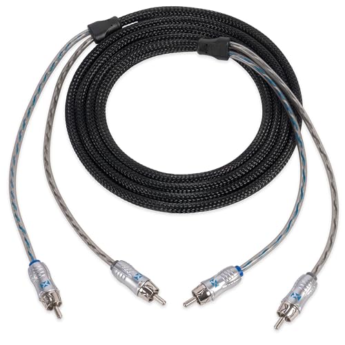 NVX® 6.56 ft (2 Meter) 2-Channel Car Audio RCA Audio Interconnect Cable - size: 2 Channel- 6.5 ft.
