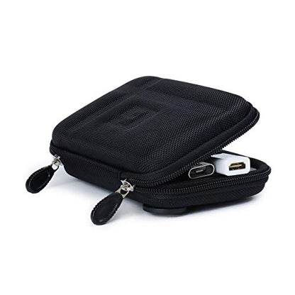 Universal Nylon Carrying Case for GPS, Small Camera, Chargers, Earbuds – Travel Pouch for Accessories, Fits Devices Up to 5.2 Inches, Black