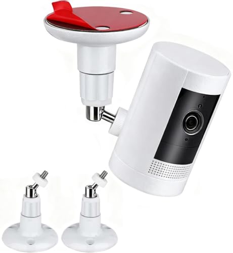 2 Packs Adhesive Ring Camera Mount Stick Up Mount 360° - color: White, size: 2 packs