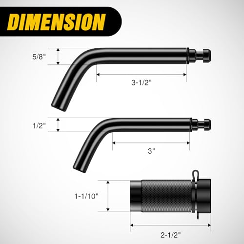 Nilight 1/2" & 5/8" Anti-Theft Lockable Trailer Hitch Lock Pin | Keyed Unique Weatherproof Anti-Theft Lockable Fits 2" 2-1/2" & 1-1/4"Receiver Tow Truck Boat Bike Truck Black - color: Hitch Lock Pin 1/2" & 5/8" Black