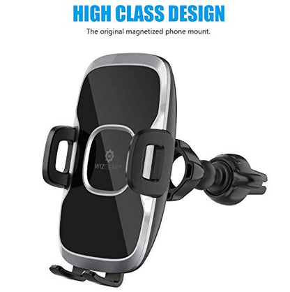 WizGear Phone Holders for Your Car, Car Air Vent Phone Mount, Car Phone Holder with Twist Lock Hook Clip for A Strong Hold to Vent, Compatible with iPhones and All Smartphones (2 Pack)