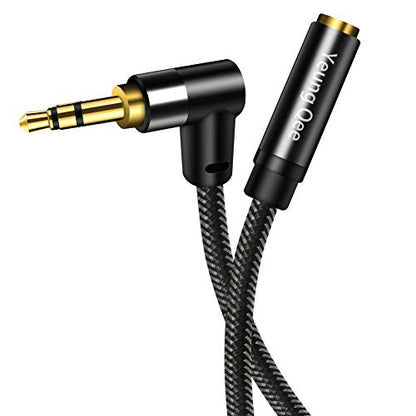 3.5mm Male to Female Extension Stereo Audio Cable 6 ft, Audio Extension Cable, AUX Headphone Extension Cable Stereo Jack Cord for Phones, Headphones, Speakers, Tablets, PCs and More（6ft/2M） - size: 6ft
