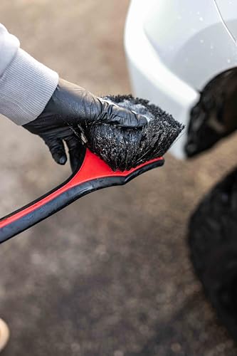 Detail Factory - Fender Well Brush - Ergonomic ProGrip Handle, Stiff Synthetic Bristles, Ergonomic Design, Clean Your Wheel Wells with Ease - Octane Ectoplasm - color: Ectoplasm