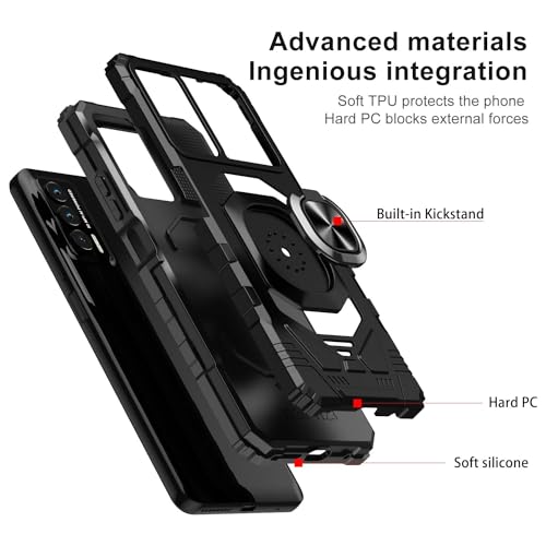 TJS for Cricket Outlast Phone Case, AT&T Jetmore Phone Case (Black) - color: Black