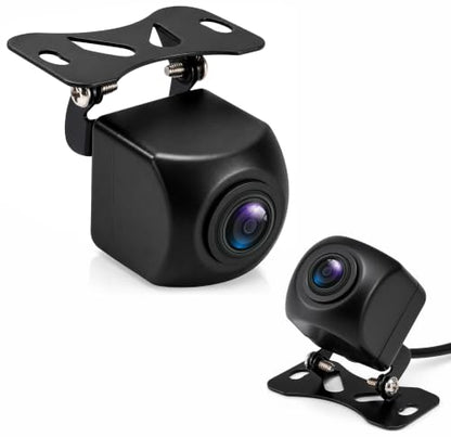 Pyle Backup Camera for Car, Truck, Trailer, RV & Van | HD AHD 720P & CVBS Switchable Reverse Camera | 170° Fisheye Lens | Night Vision & Parking Guidelines | IP68 Waterproof | 12V-24V | Pack-2