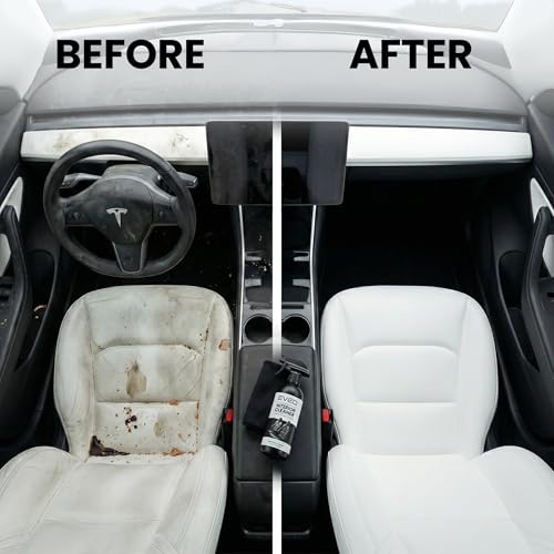 EVEO TESLA Interior Cleaner Kit - (16oz) Tesla Model Y Juniper Accessories & Tesla Model 3 Accessories | Tesla Seat Cleaner, Car Interior Cleaner - Car Leather Cleaning | Tesla Model S 3 X Y 2026